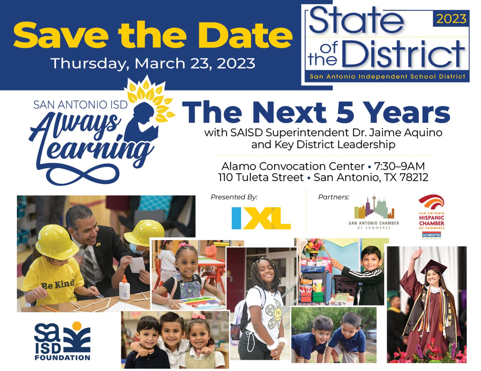 SOTD 2023 Save The Date - SAISD Foundation