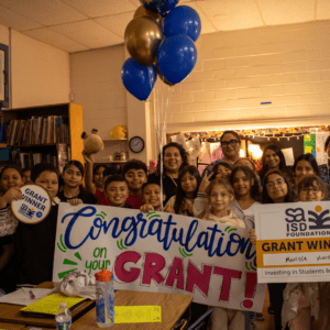 Group of students with Grant winner, Marissa Marchan