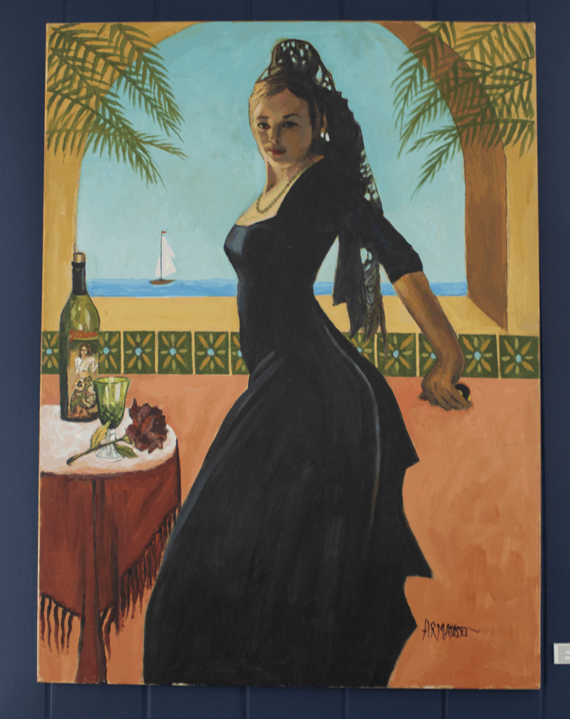 Armando Sanchez - From the Private Collection of Ricardo Romo - Burbank - Untitled - OIl on Canvas - 1500 - FD