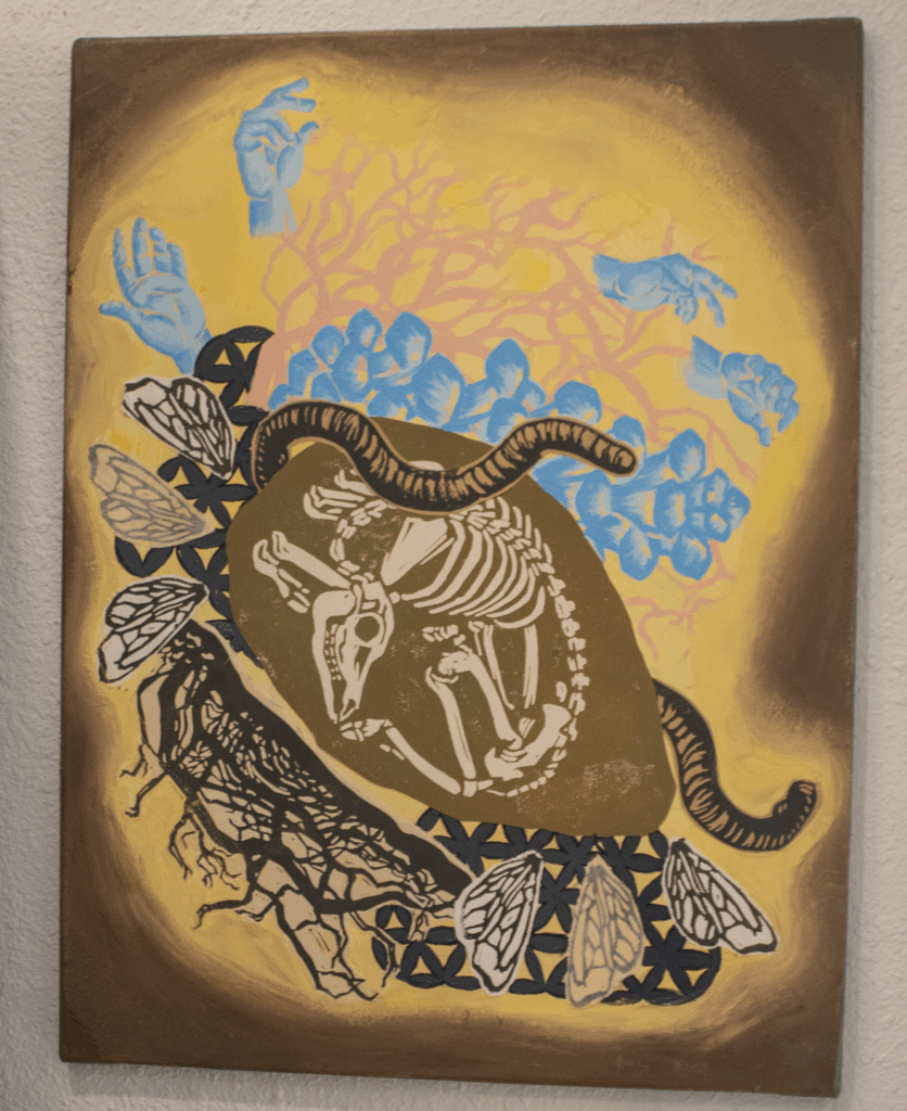 Kristina Williams-Berrier - Travis Educator - Reiterate - Reflief Print & Acrylic Paint - 300 - 5050