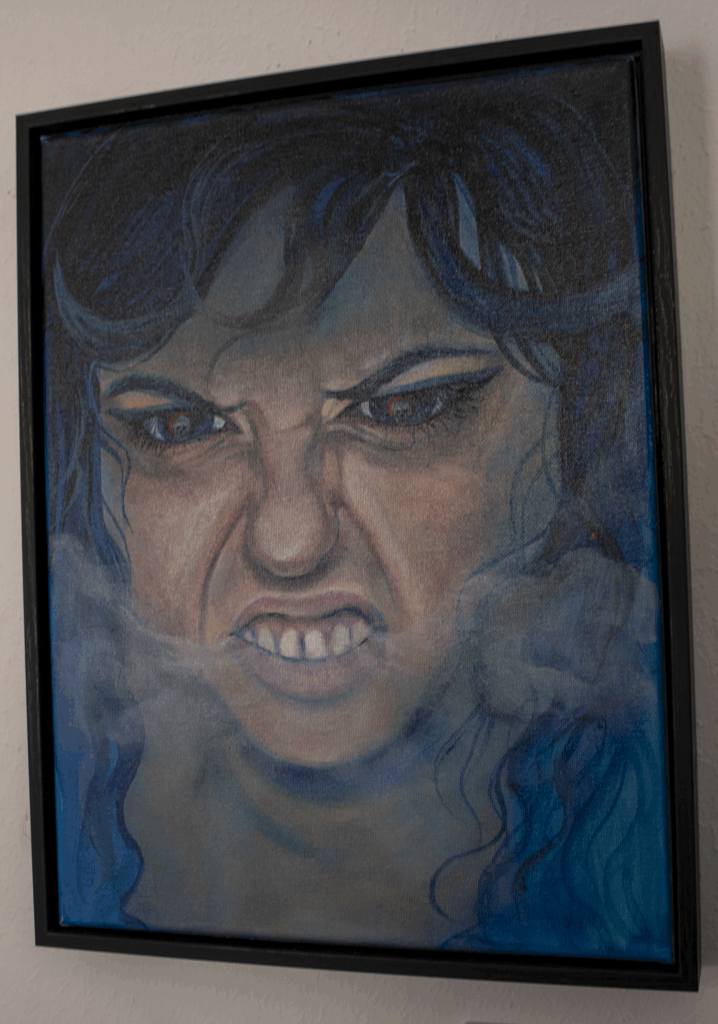 Romina Villarreal - Woodlawn Es, Tafolla MS, FT - Alumni - Fury - Acrylic on Canvas - 260 - 5050