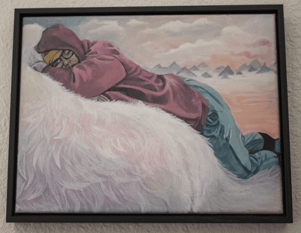 Romina Villarreal - Woodlawn, Tafolla, FT Alumni - Burnout - Acrylic on Canvas - 180 - 5050