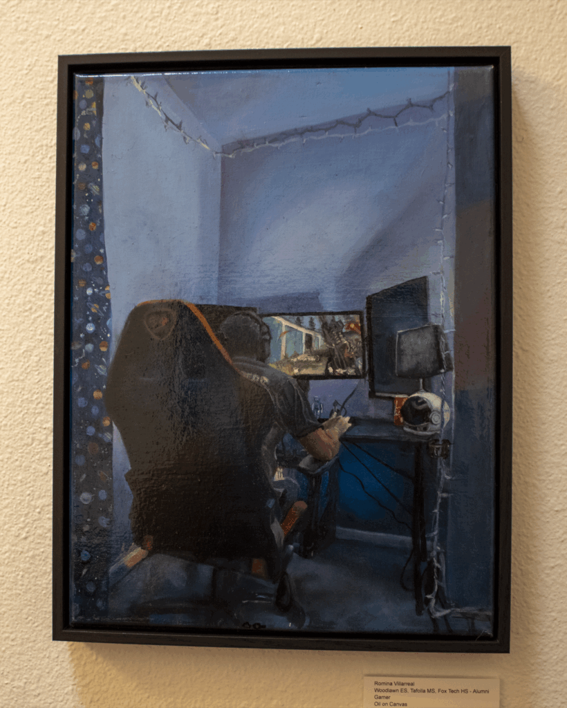 Romina Villarreal - Woodlawn, Tafolla, Fox Tech - Gamer - Oil on Canvas - 320 - 5050