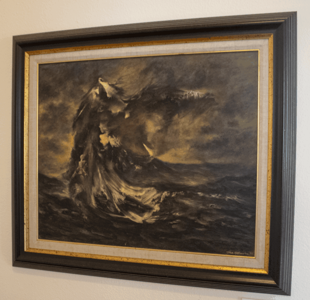 Unknown - Private Collection of Ernest Bromley - Jeff - The Wave - Oil on Canvas - 500 - FD
