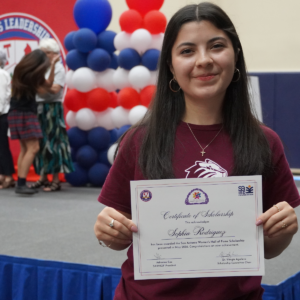 Young Women's Leadership Academy Scholarship winner