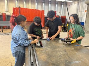 Burbank High School Ag Mechanics students
