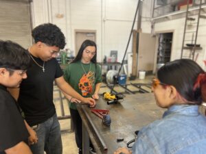 Burbank High School Ag Mechanics students